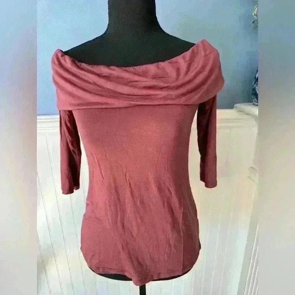 NWT Yanak Super Soft Boat Neck Cowl Top ~ One Size - Picture 1 of 5